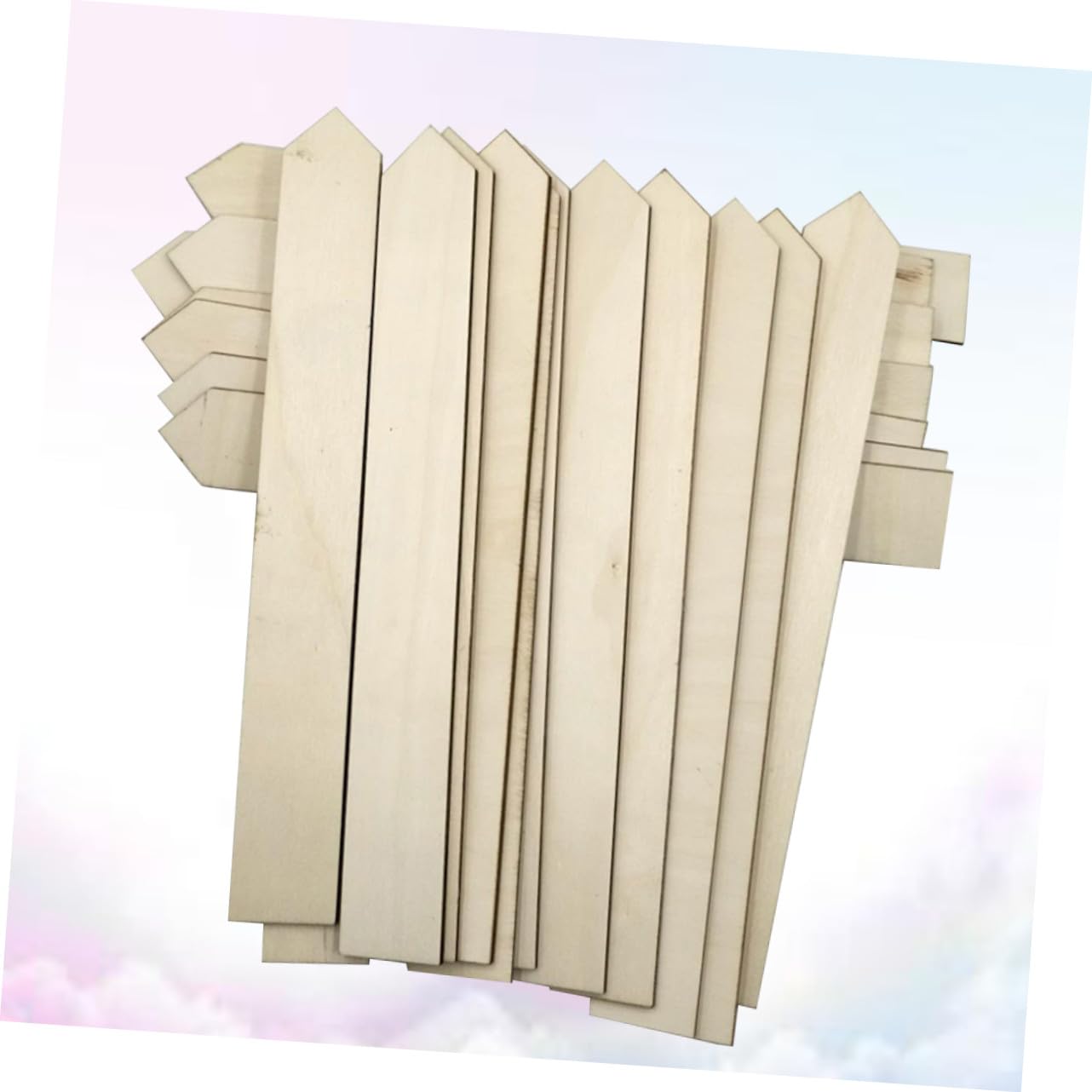 Mipcase 100pièce Étiquettes De Jardin Bois Longues Résistantes Lot De Marqueurs Rustiques Pour Plantes Pots Et Plein Air Marquage Pour Potager Et Extérieur