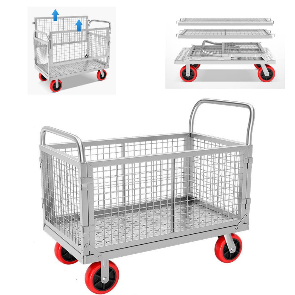 Amazon.co.jp: generic Kitakawa JP 台車 カゴ台車 バスケット台車 