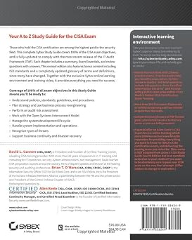 CISA Certified Information Systems Auditor Study Guide, 4th Edition