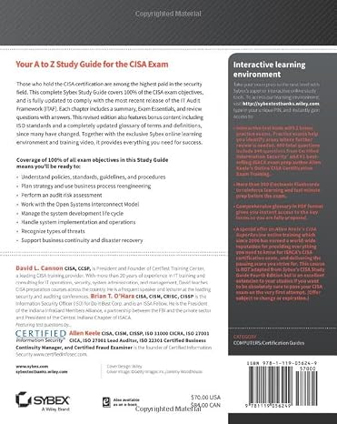 CISA Certified Information Systems Auditor Study Guide, 4th Edition