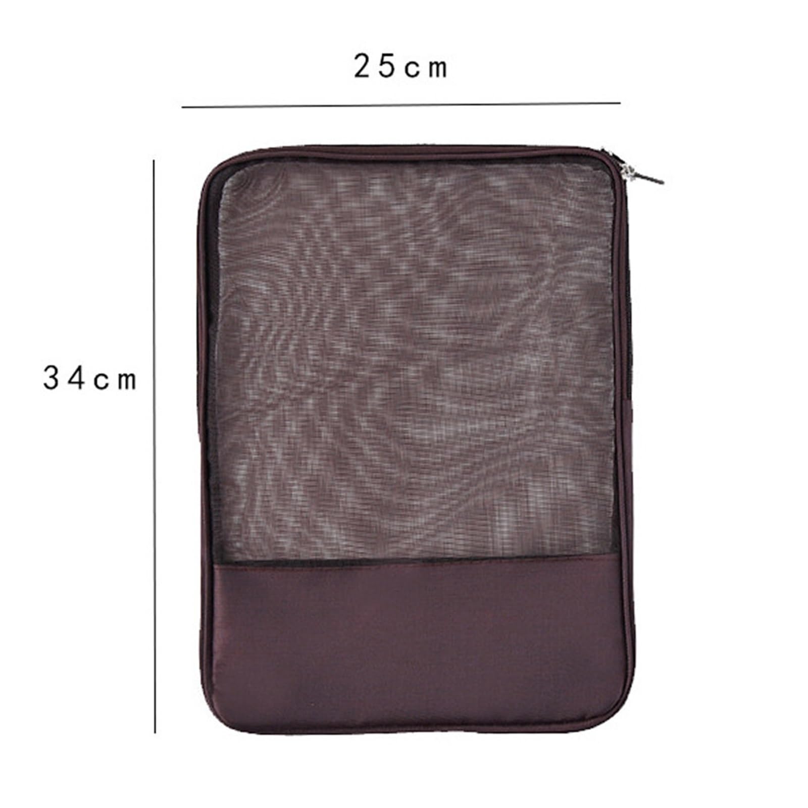 Borse con zip a rete Borsa con cerniera in rete Cartelle tascabili di grandi dimensioni Borsa con cerniera in rete Cartella portadocumenti traslucida for libri Scatola portadocumenti(Black)