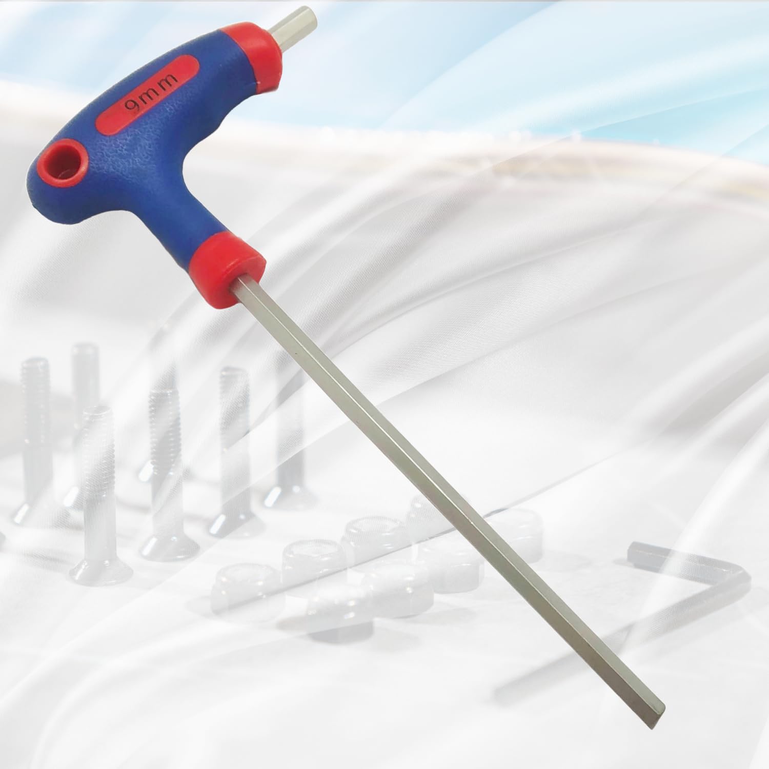 4 MECH 9 mm Chrome Vanadium Steel Hex Allen Key, CRV Steel Hardened and Tempered Hex Allen Two Way Key with Silicon Handle (B0DF1TY6P8) Amazon Price History, Amazon Price Tracker
