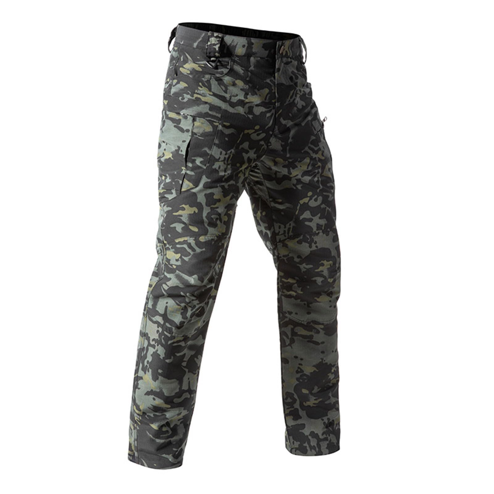 Generisch Herren Cargohose Baggy Outdoor Hosen Freizeit Outdoorhose Arbeitshose mit Tasche