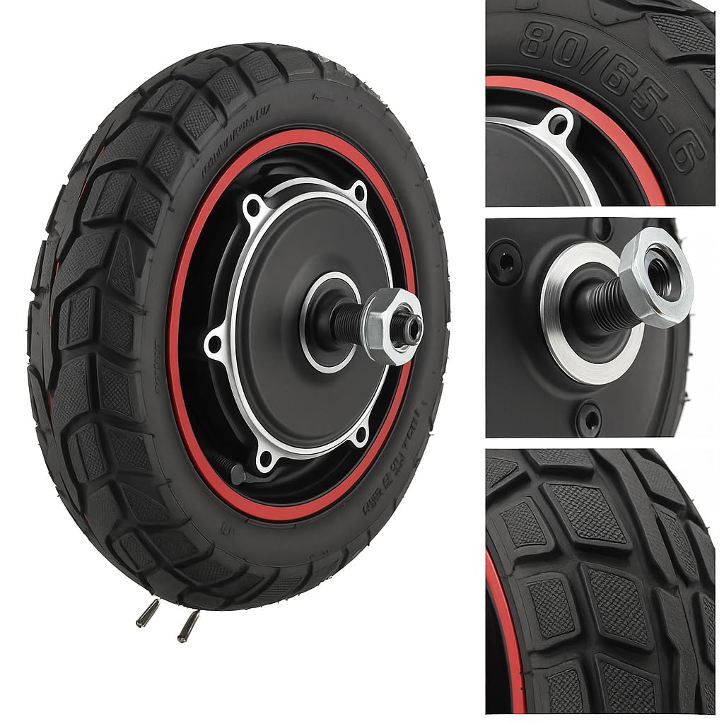Electric Scooter Hub Motor Rear Wheel, for M4 M4pro 10 Inch Scooter 48V 800W Rear Wheel Drive Motor Replacement With Tire