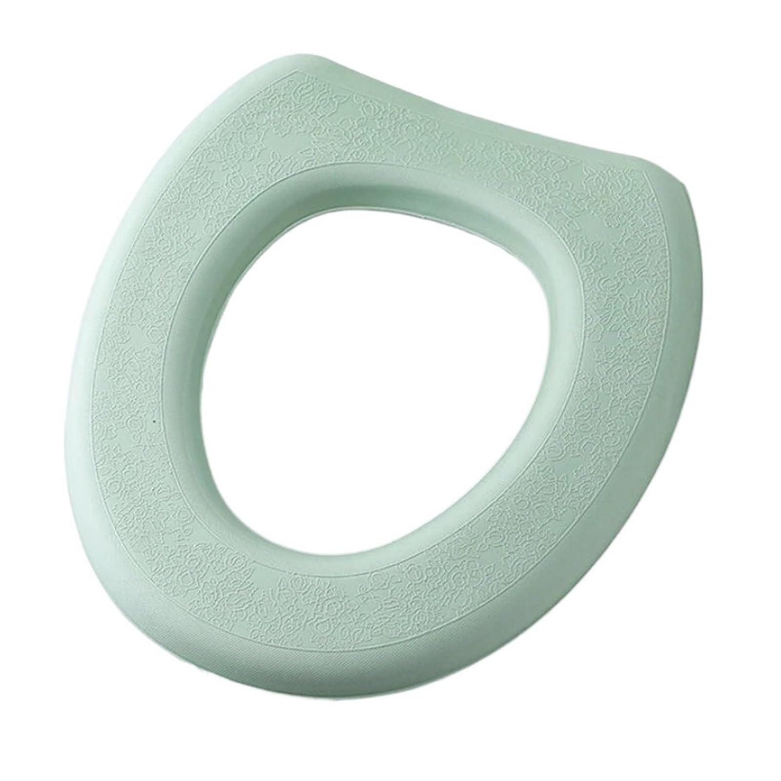 HLAVORTEXA Washable Sticker Foam Toilet Cover Waterproof Bathroom Toilet Seat Reusable Silicone Four Seasons Household Toilet Accessories(Green1)