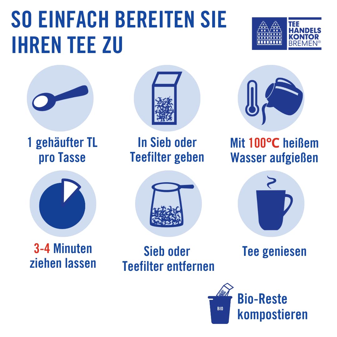 Hochwertiger Ostfriesentee lose Friesenpfund 3x 500 g kraftvoll würzig | Intensiv im Geschmack, Perfekt mit Kluntje und Sahne, Ergiebige Sommerpflückung