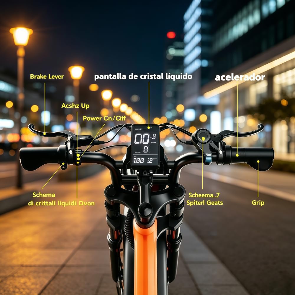 Bicicletta elettrica per adulti SU8 Premium, batteria rimovibile da 52 V e 20 Ah, autonomia di 80-120 km, 20 pollici, 7 Marce, freni idraulici, doppia sospensione, adatta a Tutti i terreni