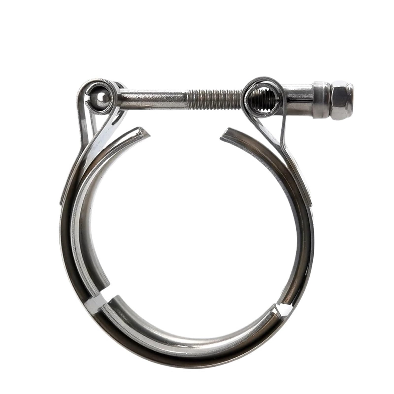 Ygleeuli One Color V Band Clamp Universal Stainless Steel 1.5" 2.0" .25" 36" .75" Auto V Band Clamp V-Band Clamps For Exhaust Pipes Turbo(2.75Inch)