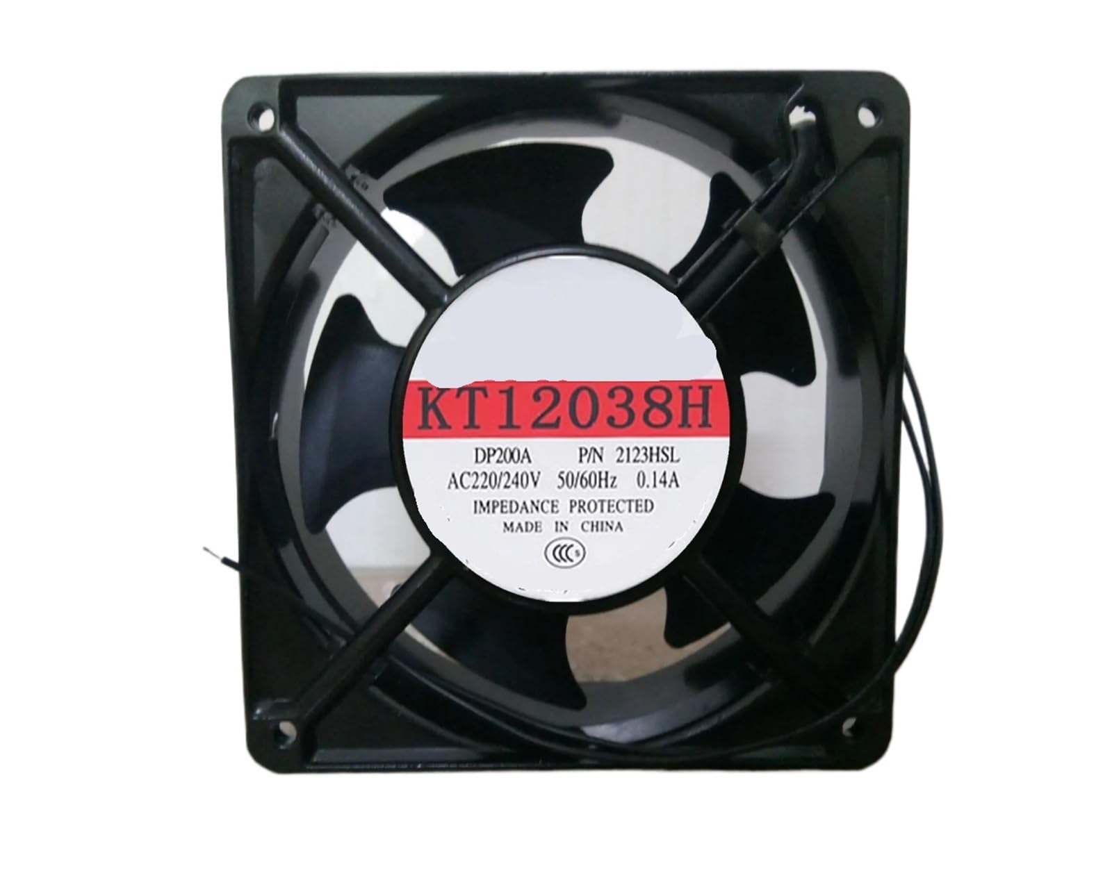 UITGVDQAT KT12038H AC 220V 0.14A 120x120x38mm 2-Wire Server Cooling Fan