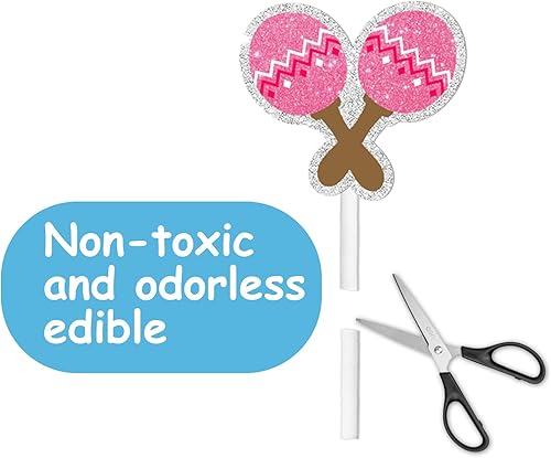 Miniatura 5 de 18 piezas de purpurina rosa "It's Senorita" lindo taco bout postre cupcakes decoración mexicana deliciosa comida fiesta festival temático