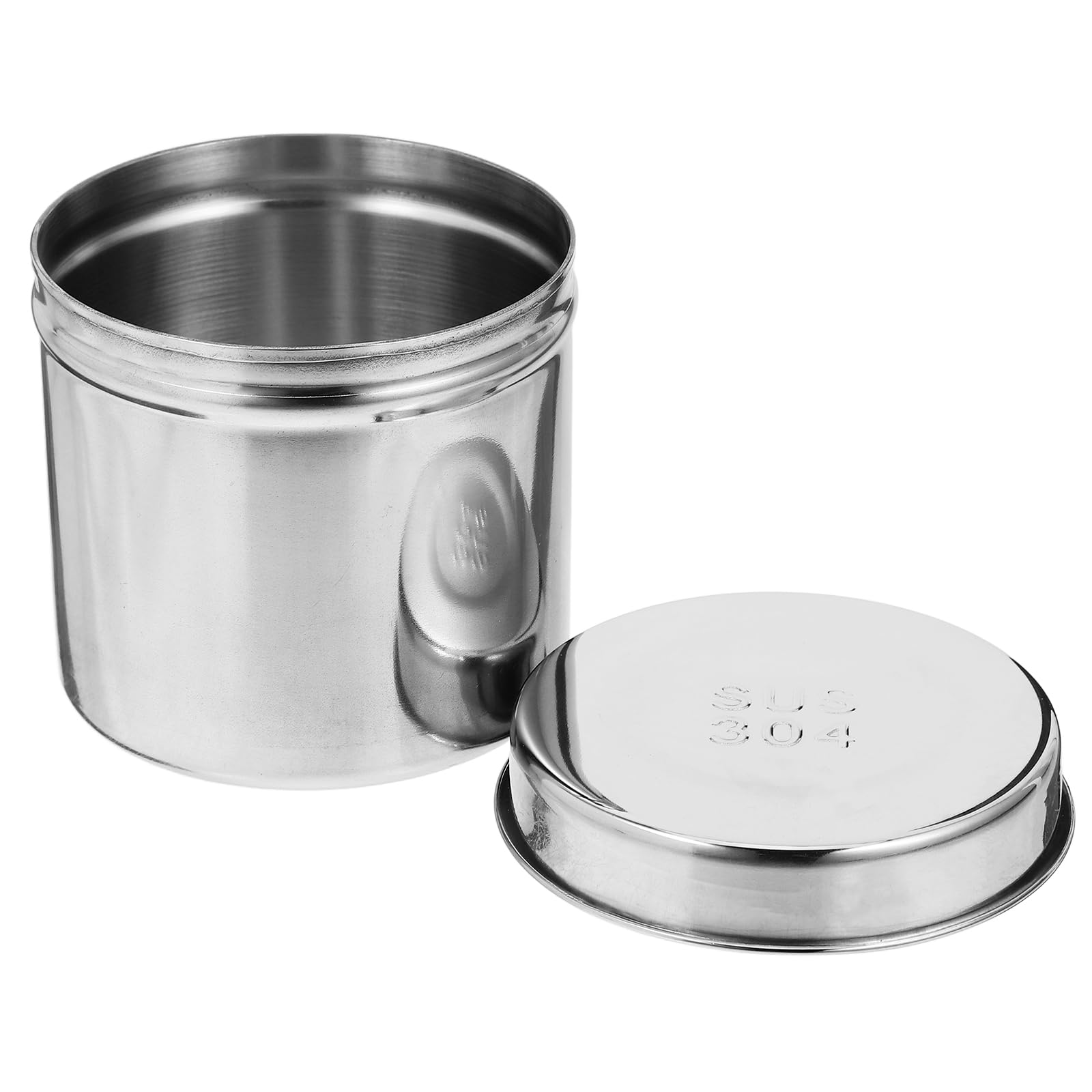 COHEALI Stainless Steel Container Stainless Steel Rustproof Dressing Jar Unguent Storage Can Gauze Holder for Hospital Coffee Container