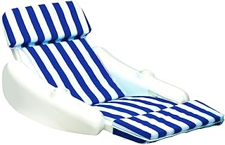 SWIMLINE ORIGINAL 10010M Sunchaser Padded Luxury Lounge Chair Pool Float | Molded Frame & Pontoon Design | Pool Floats Adult | Pool Lounger | Pool Accessories | Pool Chairs and Lounges For In Pool