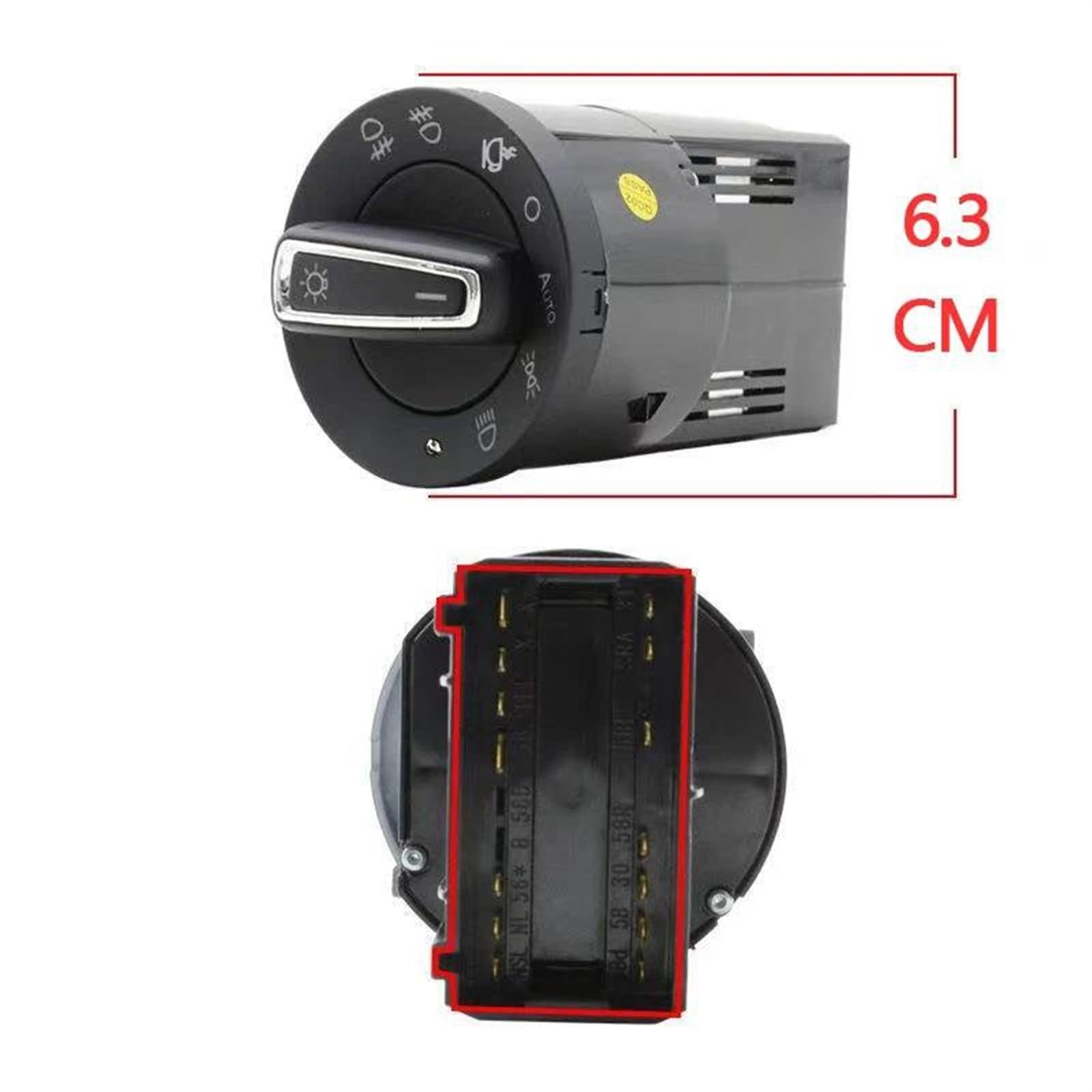 Interruptor de Faros Delanteros para Golf 4 Mk4 1998-2003, Interruptor automático de Faros Delanteros con Sensor de luz y Control de Luces antiniebla.