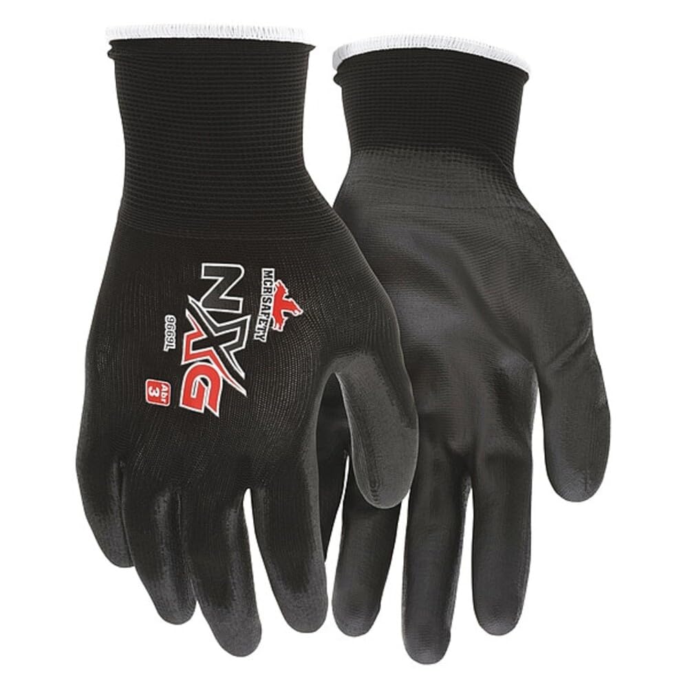XLarge Mcr Safety 9669Xl Nylon Knitted Shell Mcr Safetys With Black Pu Dipped-image-6