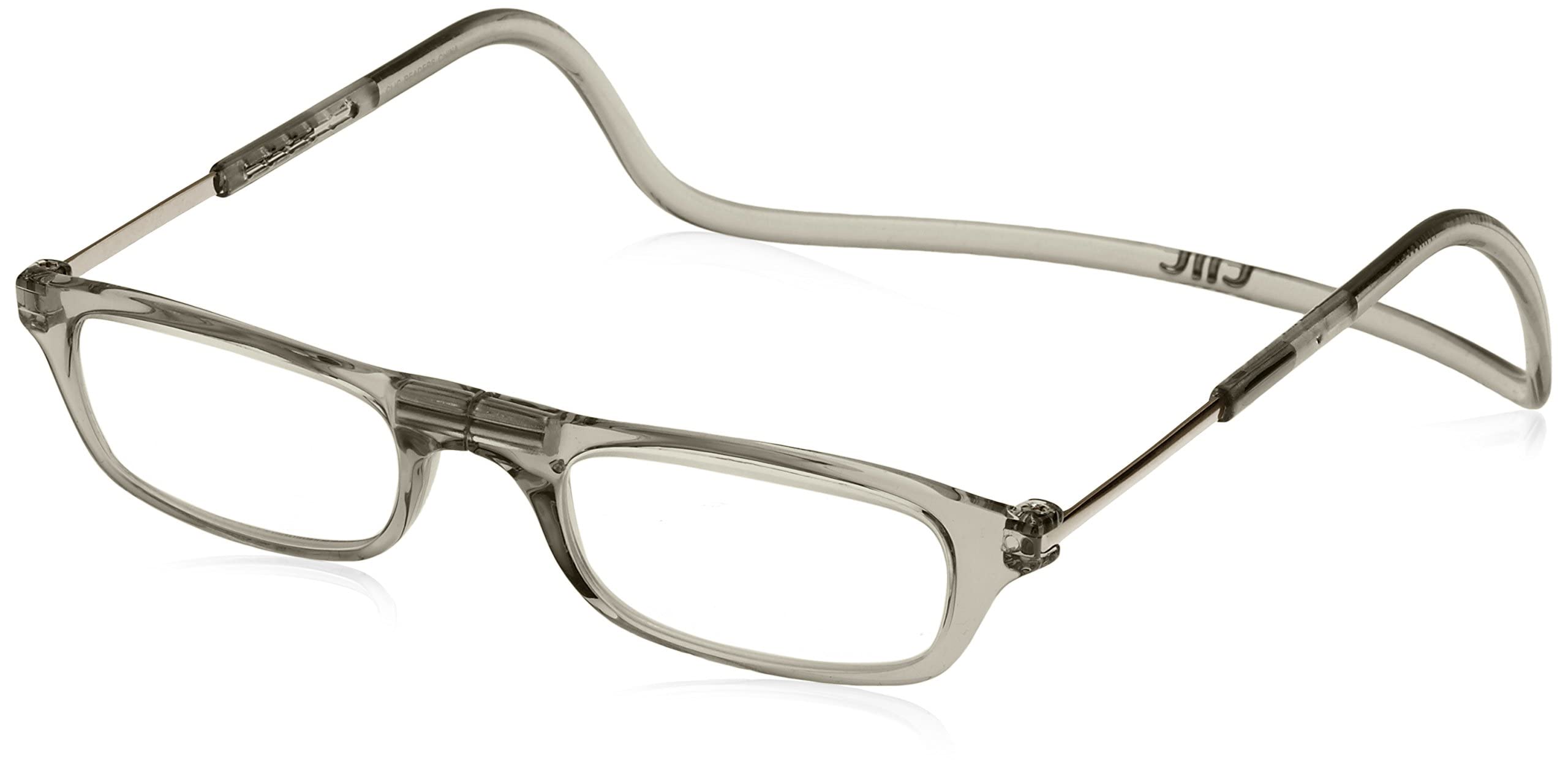 (クリックリーダー)Clic Readers 老眼鏡・リーディンググラス クリアグレー +3.00 老眼