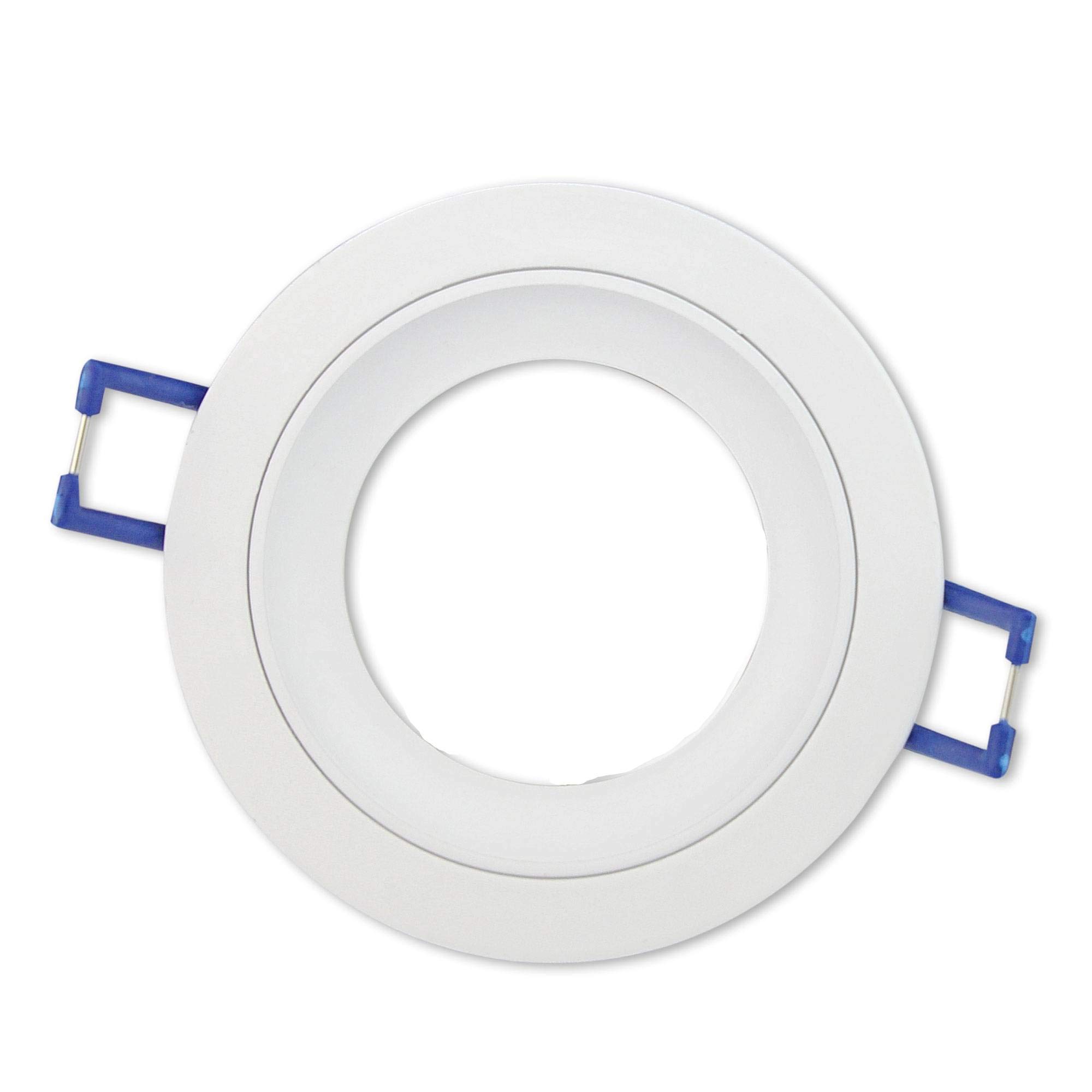 10x LED Einbaustrahler Set weiß - rund 5 Watt neutralweiß 230V flach (30mm) - Einbauleuchte dimmbar aus Aluminium - 75mm Bohrloch Einbau-Spot Decken-Strahler