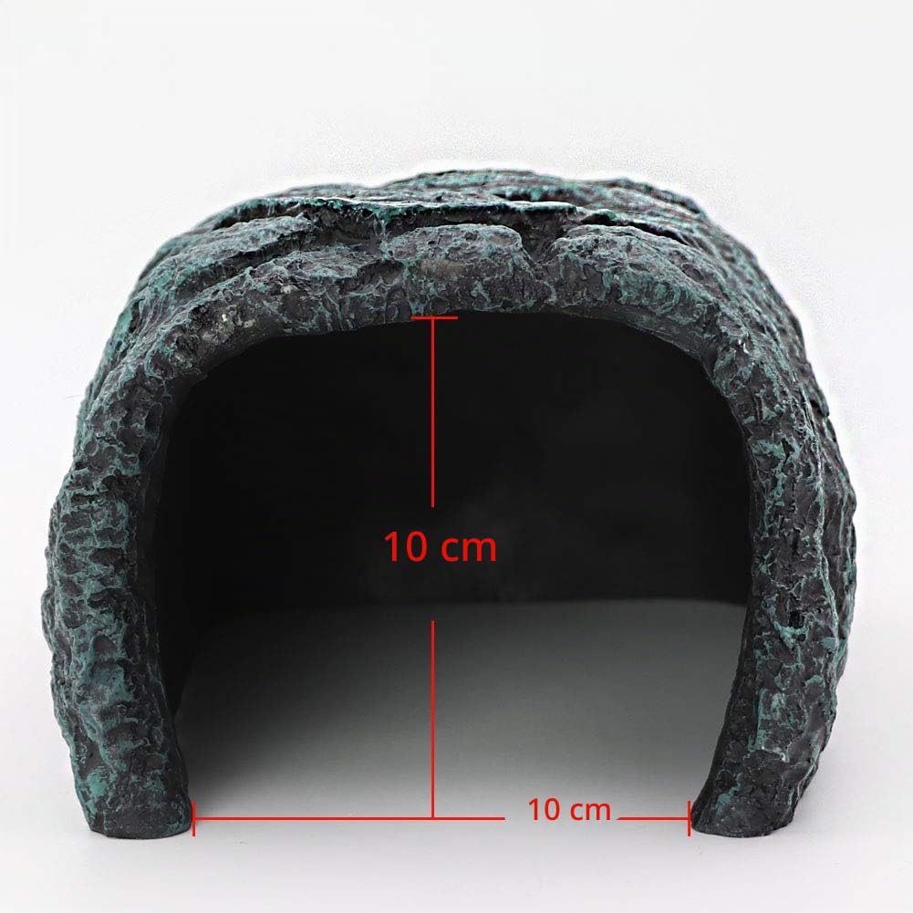 M.Z.A Cave d'aquarium pour Reptile, cachette pour Reptile, cachette de Roche, Grotte pour Aquarium, Reptile, Tortue, Petit lézard, Amphibiens