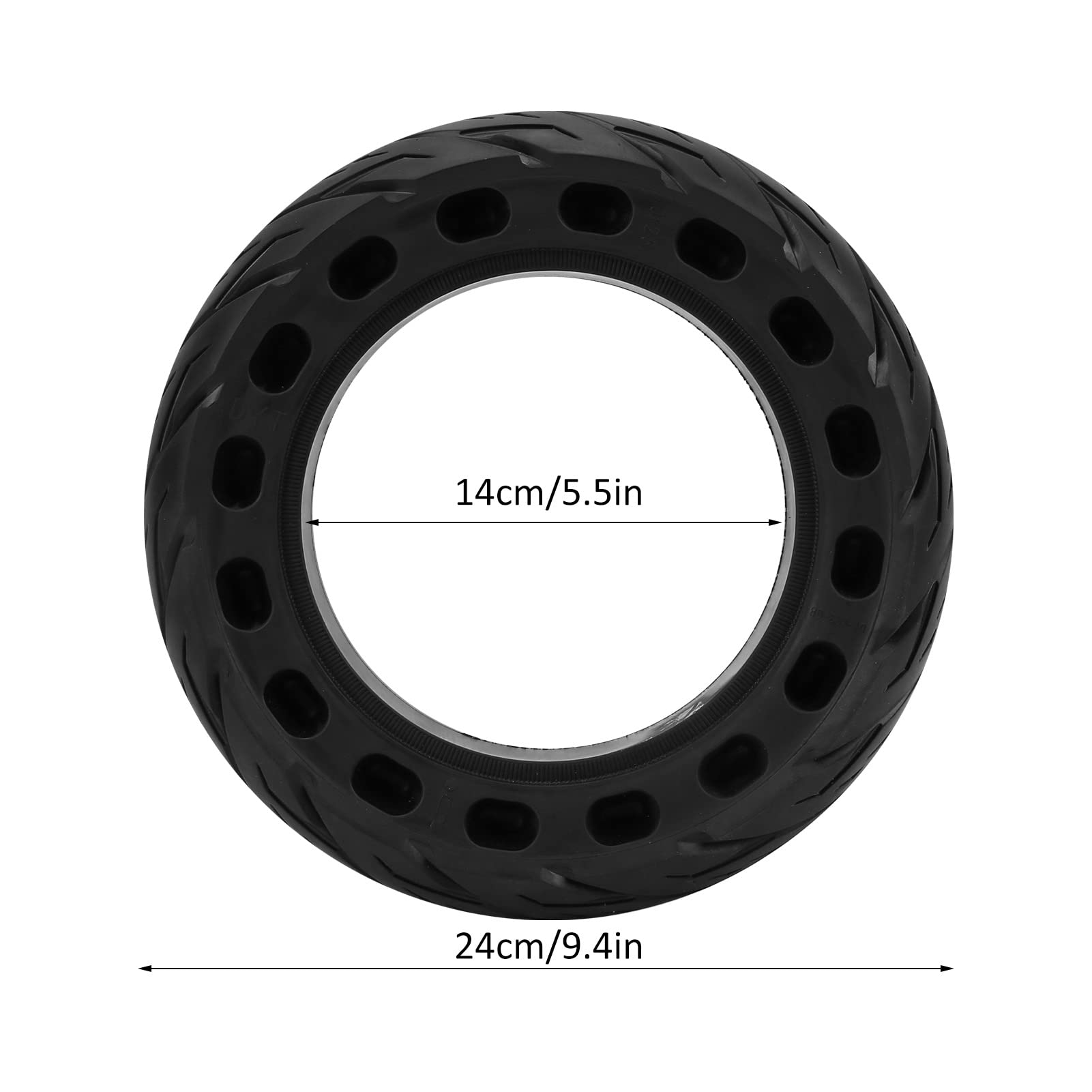 Neumático de Scooter, neumático de Scooter eléctrico, neumáticos sólidos de 10 x 2,50, neumático de Repuesto elástico a Prueba de explosiones para Scooter eléctrico de 10 Pulgadas.