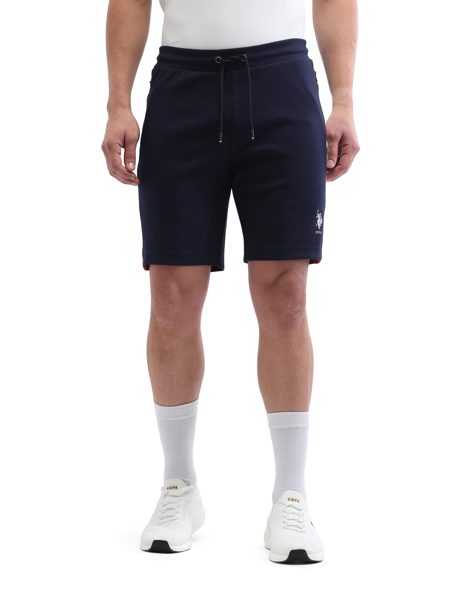 u.s. polo assn. USPA Active Sports Men's Solid Slim Fit Shorts-picture-31