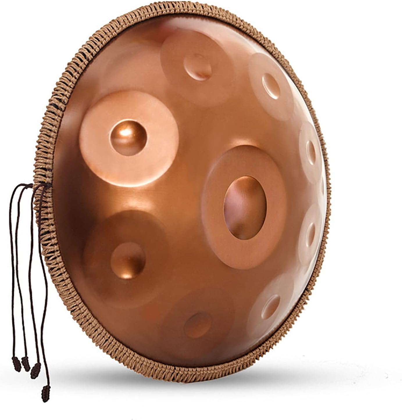 Handpan Dekoration Rattan Rope, handgefertigtes geflochtenes Hanfseil für 21 Zoll-25 Zoll Handpan Stahlzunge Trommel, Schutzpuffer, Lärm beseitigen