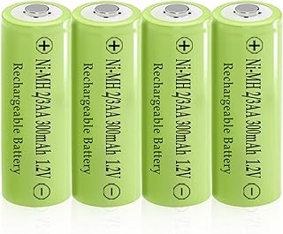 NI-MH 2/3AA 300mAh 1.2V Solar Rechargeable Battery,4 Counts 2/3 AA Size Button Top Batteries for Garden Solar Lights, Dimensions is 1.18 * 0.59 Inch