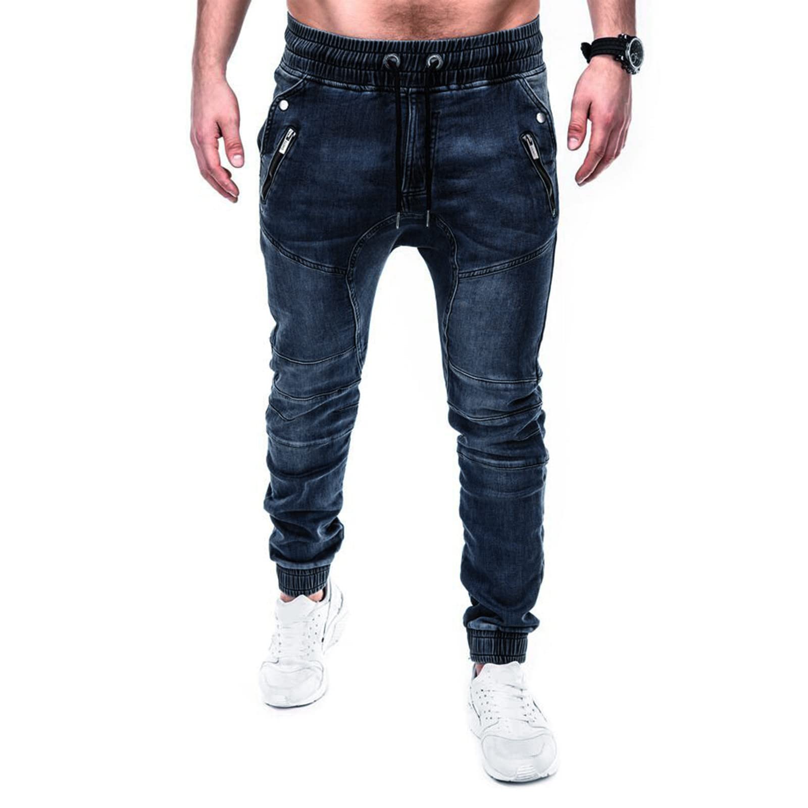 Jeans Uomo Slim Fit Strappati, Pantaloni Jeans Uomo Stretch Denim Gamba Dritta Jeans Elasticizzato con Spruzzi di Inchiostro Slim Fit Jeans Uomo Taglie Forti Jeans Moto Stile Urban E Streetwear Y2k