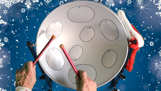 Amazon.com: Panyard Jumbie Jam Table Top Steel Drum Kit Chrome 16