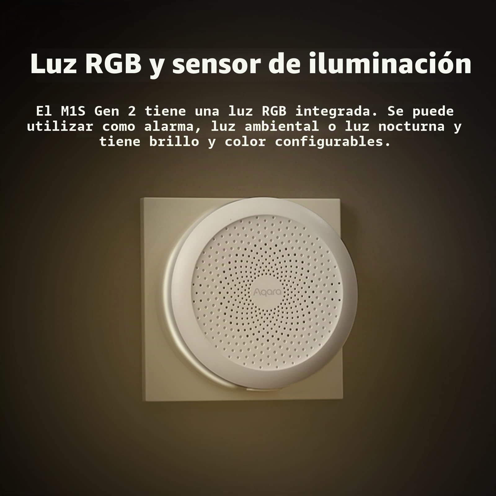 Aqara Hub de Domótica M1S Gen 2(Requiere Wi-Fi de 2,4 GHz) | Puente Doméstico para Sistema de Alarma y Domótica, Control a Distancia, Compatible con Alexa, Google Home, HomeKit e IFTTT