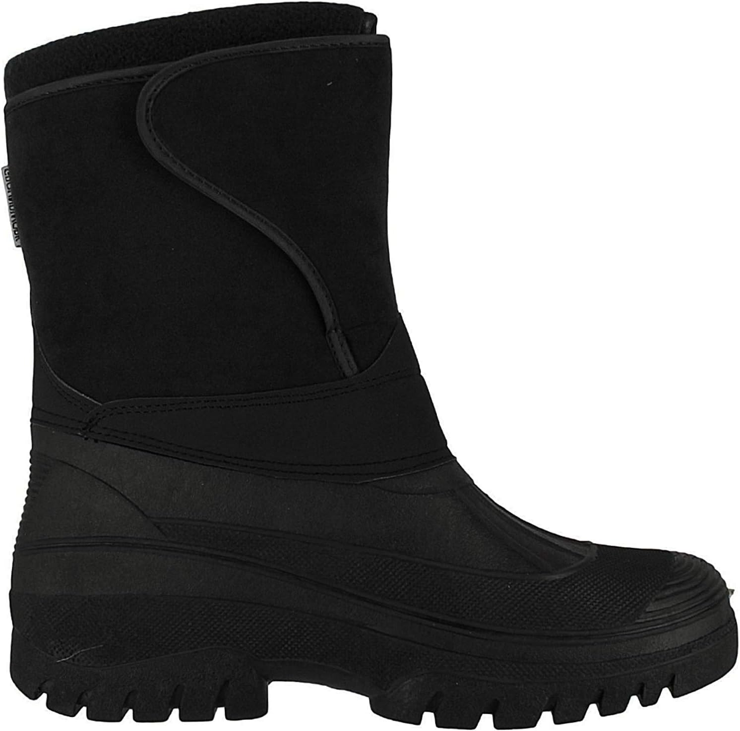 New Black Unisex Mens Ladies Horse Riding Yard Waterproof Stable Walking Rain Snow Winter Ski Wellies Wellington Wellys Warm Farm Mucker Boots All Sizes UK 4-11