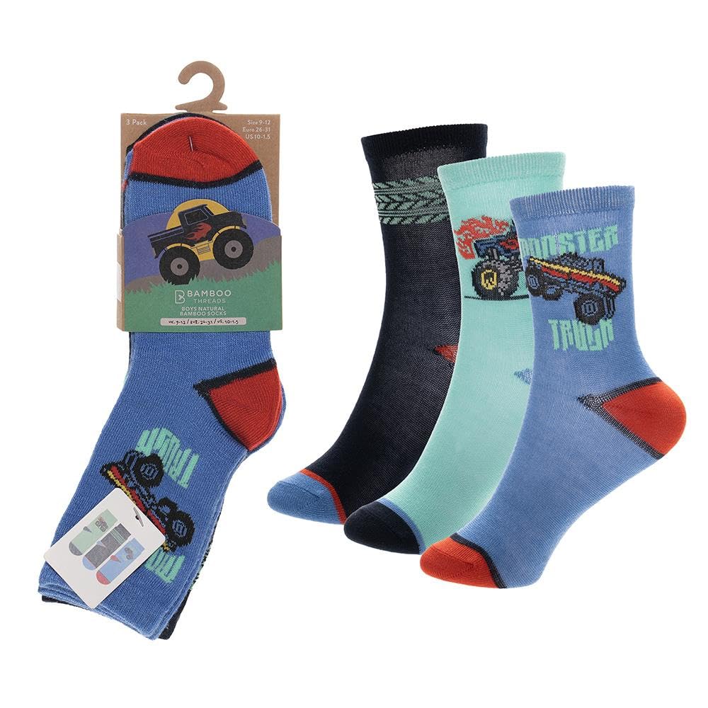 A2Z 4 Kids Garçons Bambou Dinosaure Requin Camouflage Surf Paquet De 3 Baskets Kids Chaussettes Âge 2-3 Année EU Chaussure Taille 23-26(6-8.5), 27-30(9-12), 31-36(12.5-3.5)