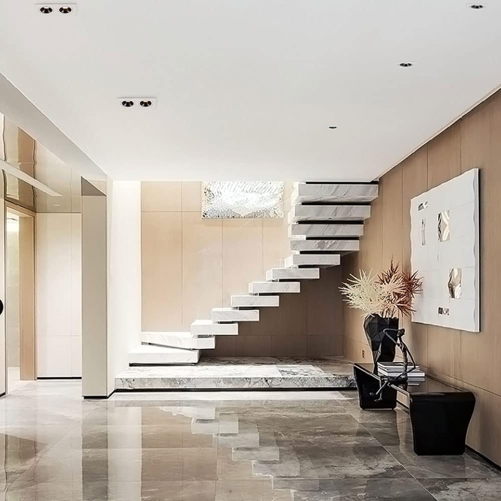 TCHAU Focos de doble cabeza Led Embebido Antideslumbrante Decoración del hotel Sala de estar Luces en negrita Rejilla rectangular Luces de techo sin propietario