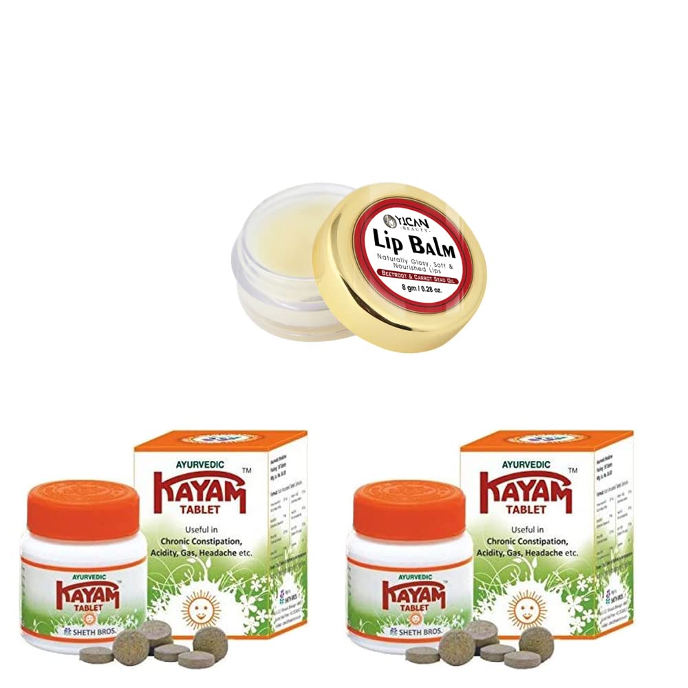 Pack Of 2 Kayam 30 Tablets With Pack Of 1 YiCan Lips Balm