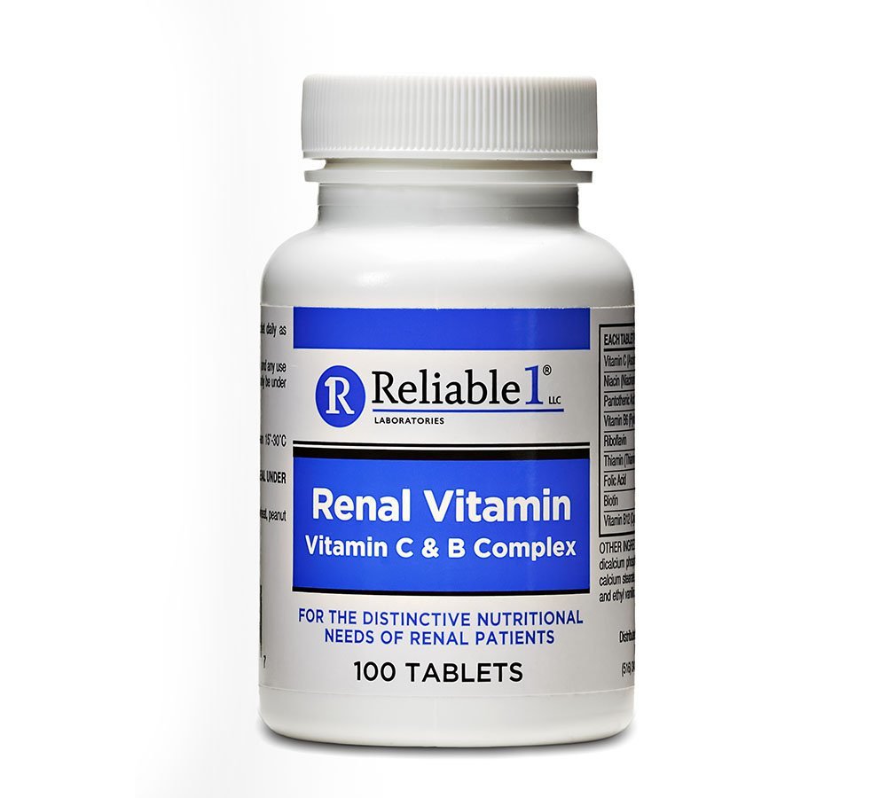 Reliable 1 Renal Vitamin C & B Complex (3 Bottles)