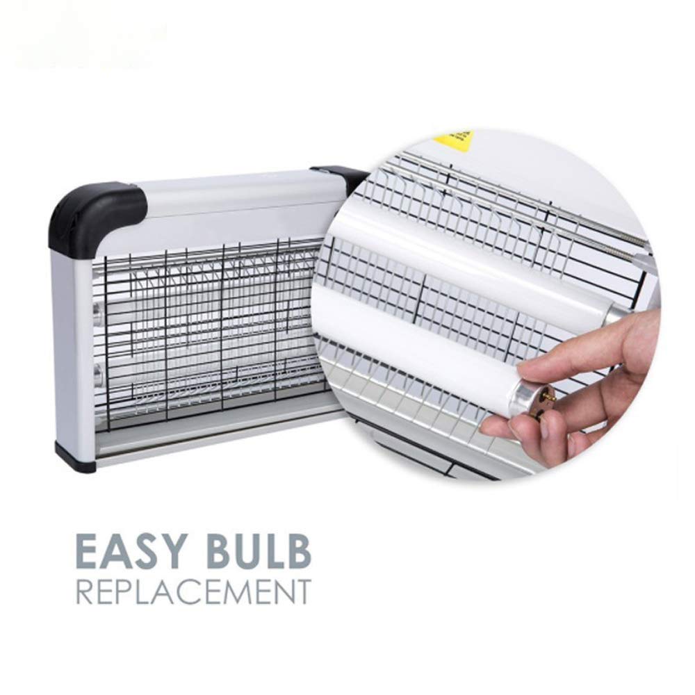 Elektrischer Fliegenvernichter, 20 W Insektenvernichter, Mückenvernichter, Lampe für drinnen und draußen, Schlafzimmer, Küche, Garten, Terrasse