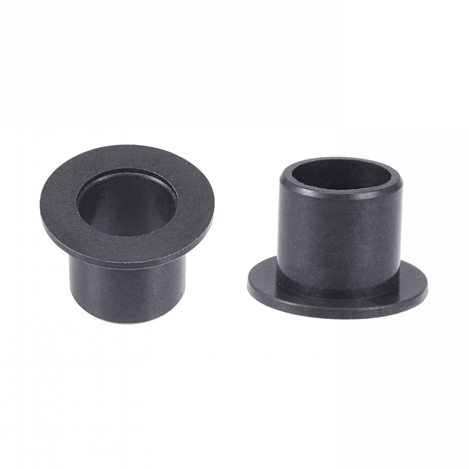 Plastic Flanged Sleeve Bearings, 8mm Bore 10mm OD 11mm Length POM Bushings for Shaft, 2PCS Black