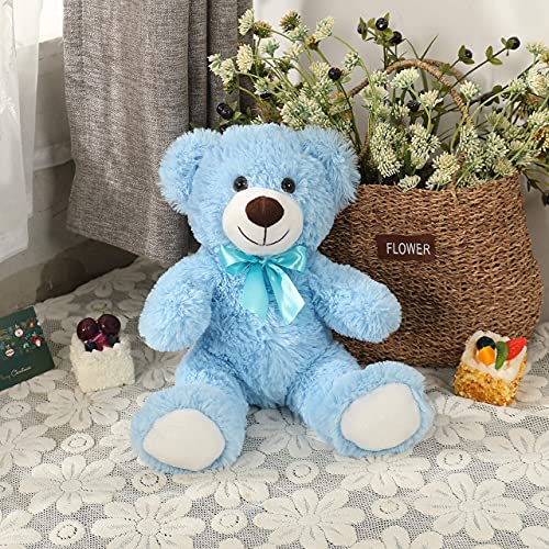 Doldoa Cute Teddy Bear Stuffed Animal Soft Plush Bear Toy For Kids Boys Girls,As A Gift For Birthday/Christmas/Valentine's Day 13.8 Inch (3 Packs,3 Colors) #TOP3