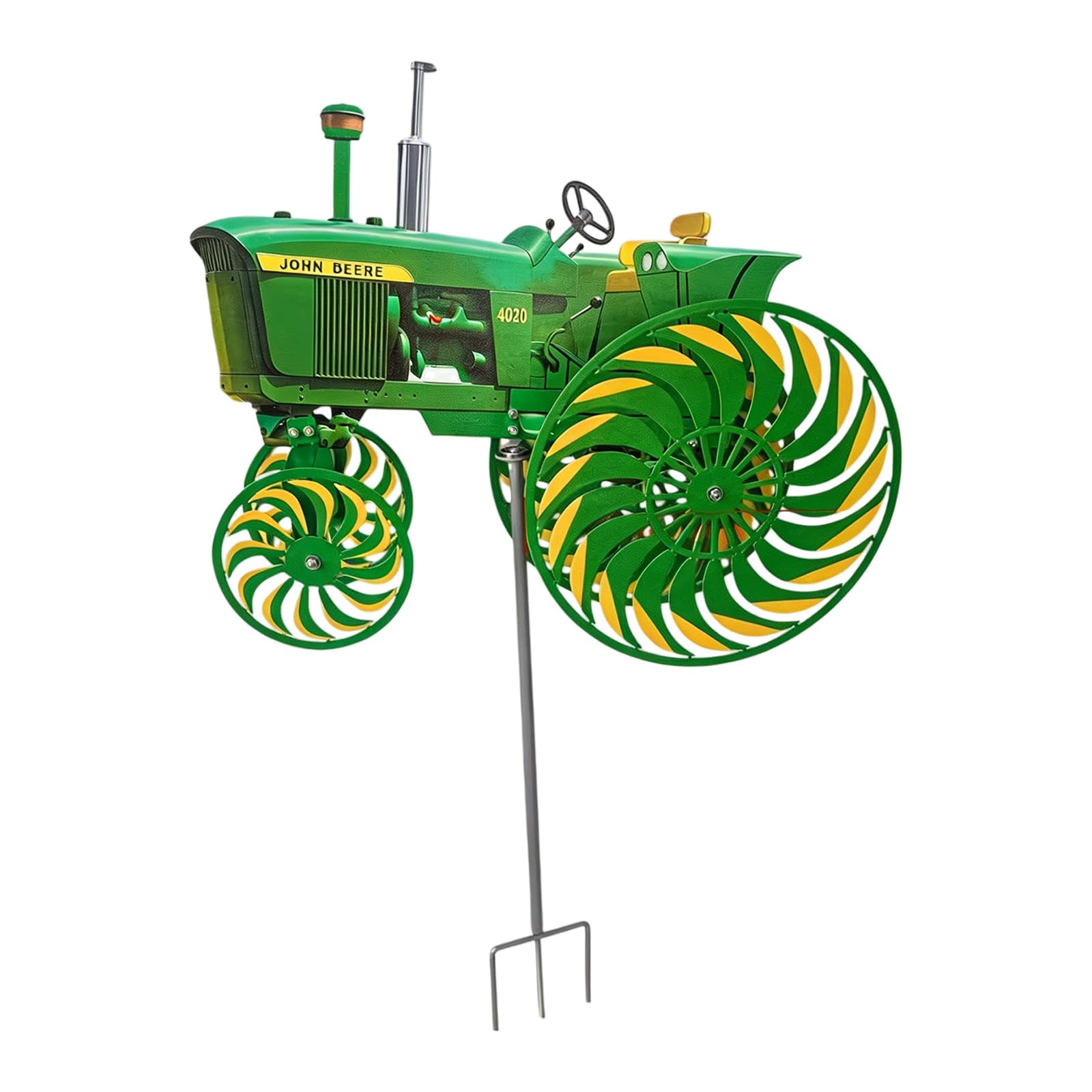 Garden Wind Spinner Windmill Stake with Rotatable for Yard Garden Unique Outdoor Sculptures Ornament Whirling Combine Yard Decoration