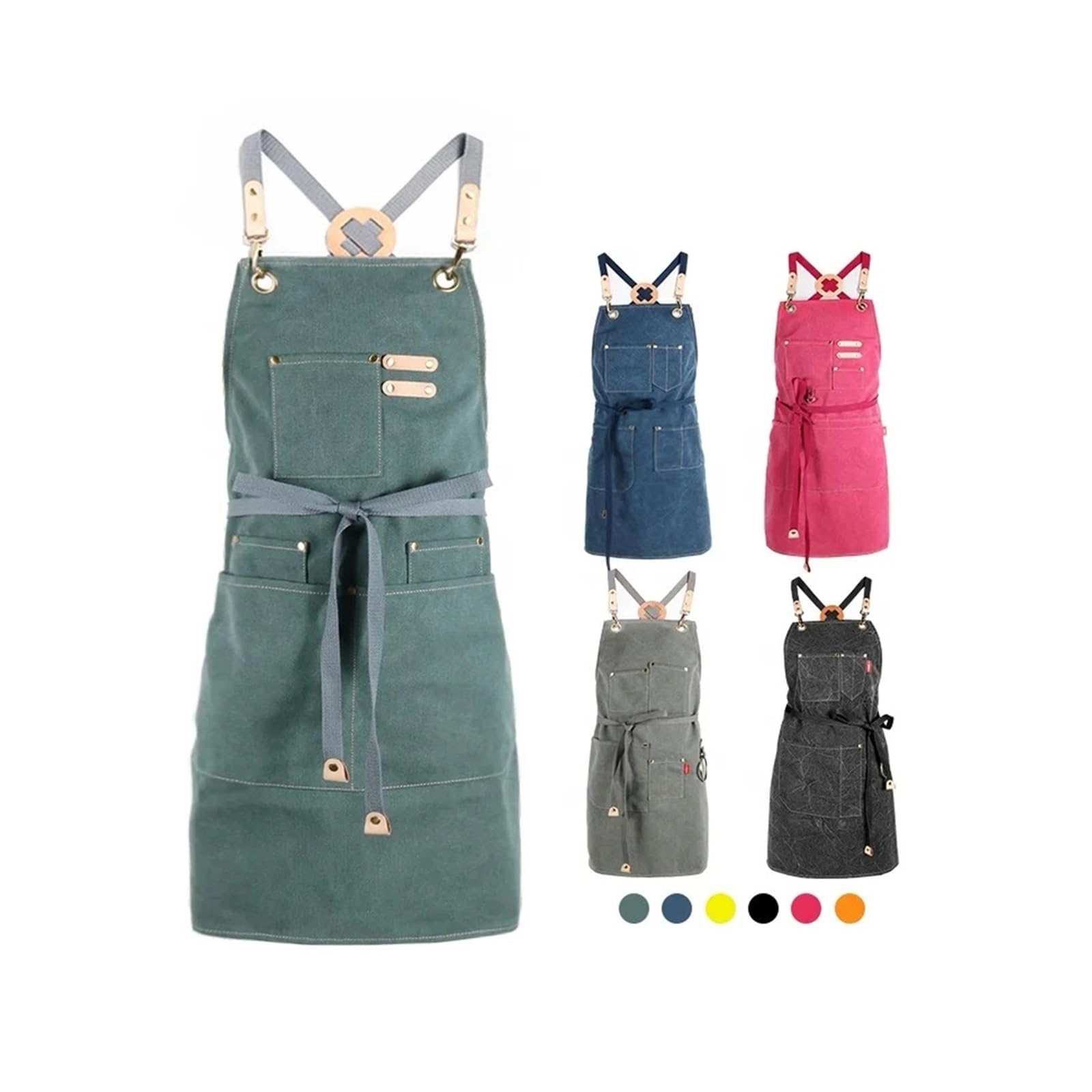 Grembiule da cucina regolabile: abbigliamento durevole for uso domestico o in officina