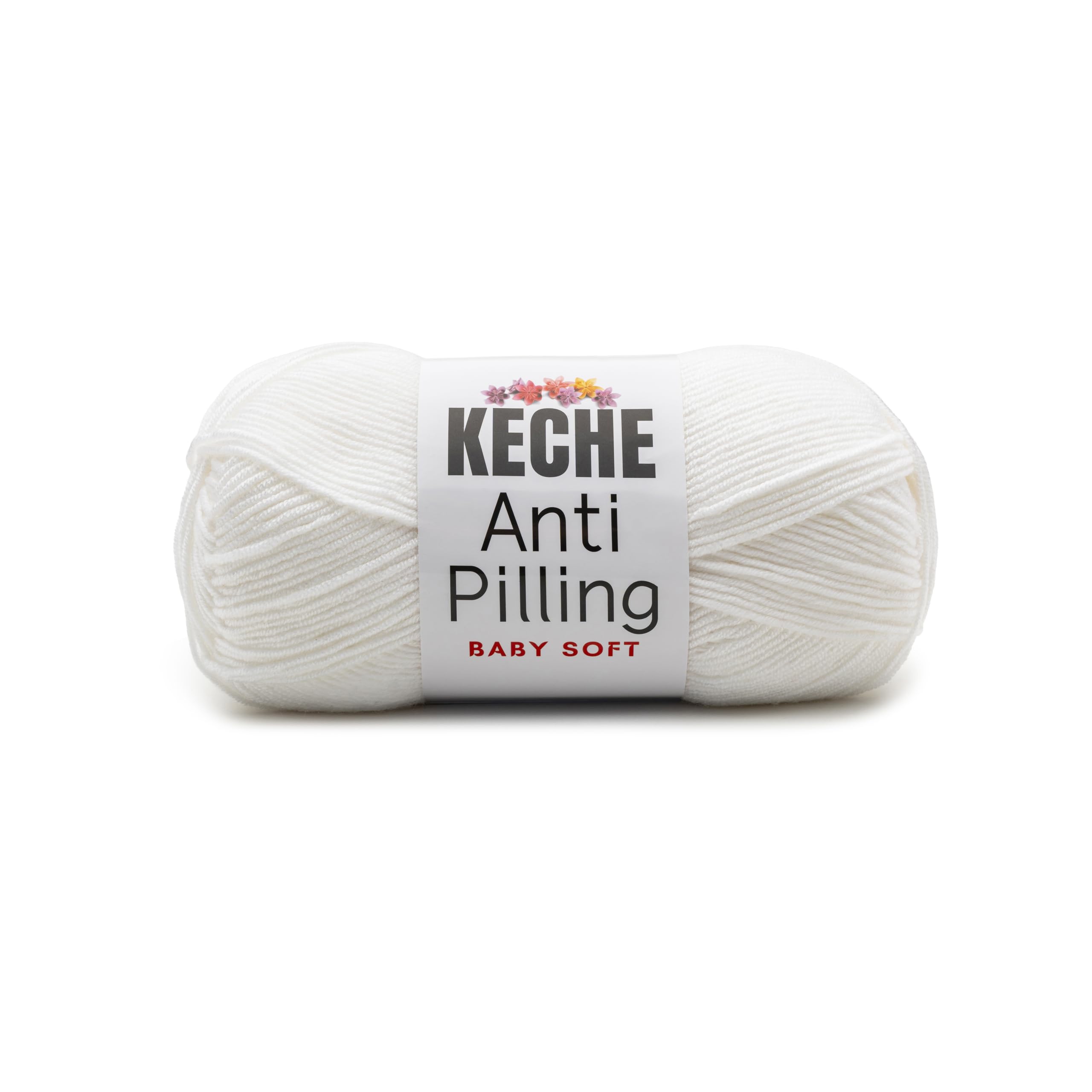 Soft DailyKnit DK Yarn, 100% Anti-Pilling Acrylic for Knitting Crocheting, Light Weight #3 (3.52 oz / 274 Yds) 1 Skein - Red — view 49