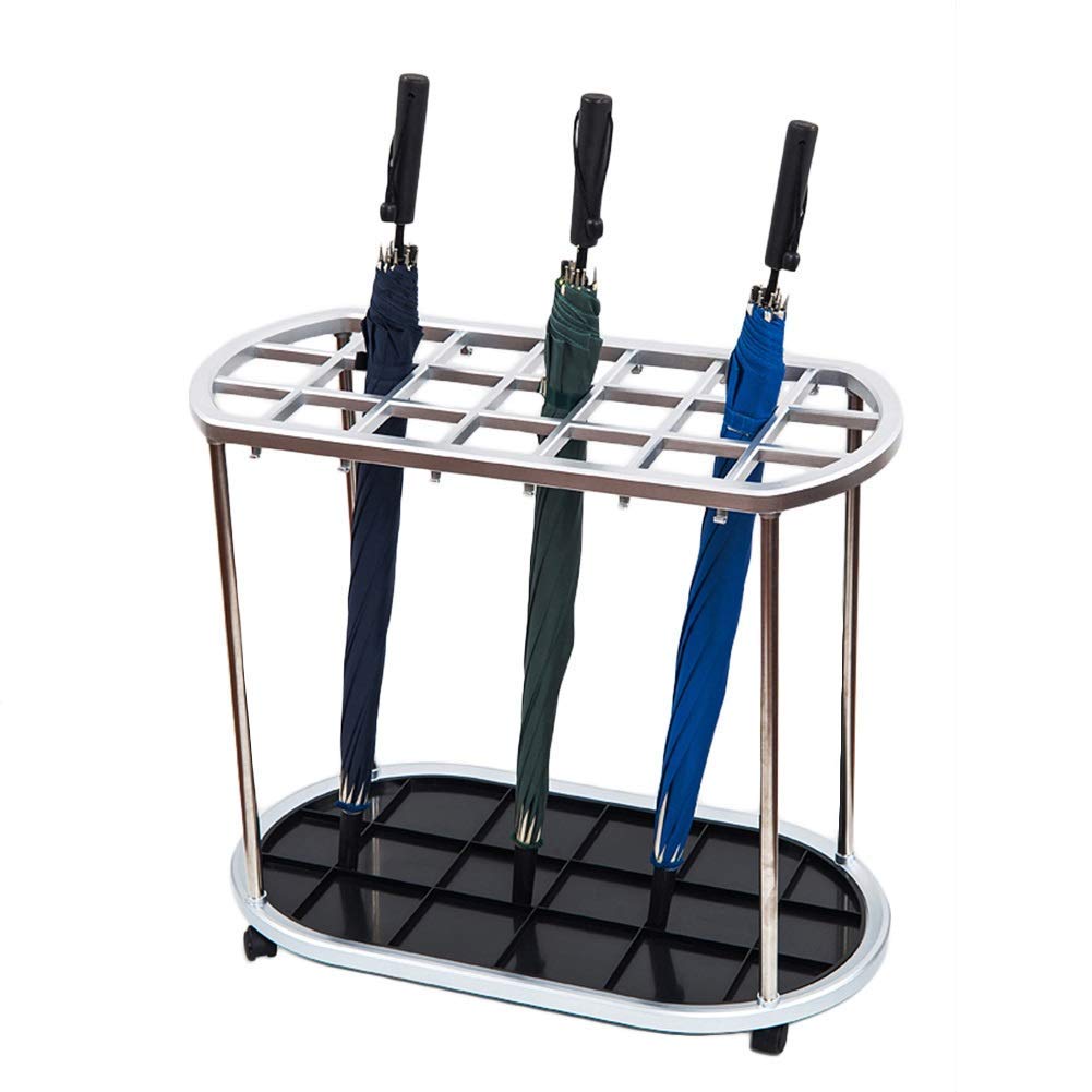DFGHNBVC Large Umbrella Stand With 21-Slot Holder 12 Hooks - Stylish Umbrella Storage Rack For Home Entryway Décor Features Removable Drip Tray Perfect For Nized Spaces
