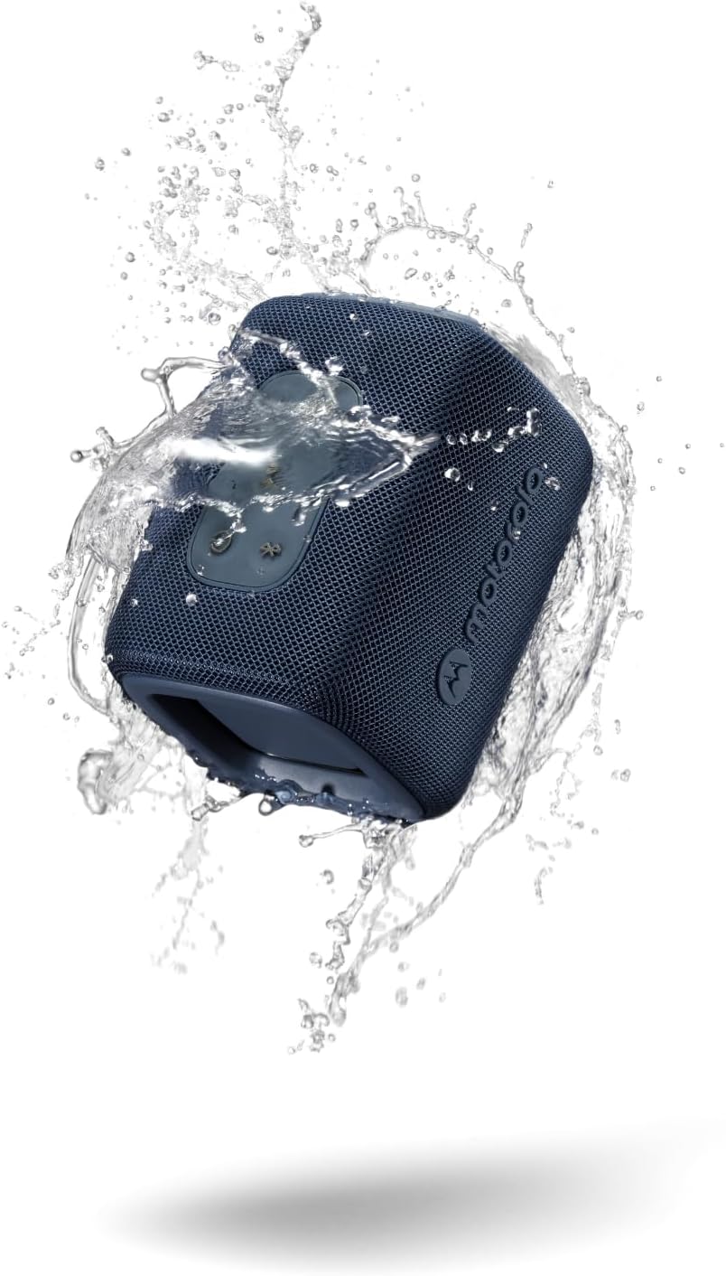 Motorola Sound ROKR 300 Bluetooth 5.3 Speaker – Portable Wireless Speaker 7 W – Compact IP67 Waterproof and Dustproof Speaker – 12 Hours Long Life –