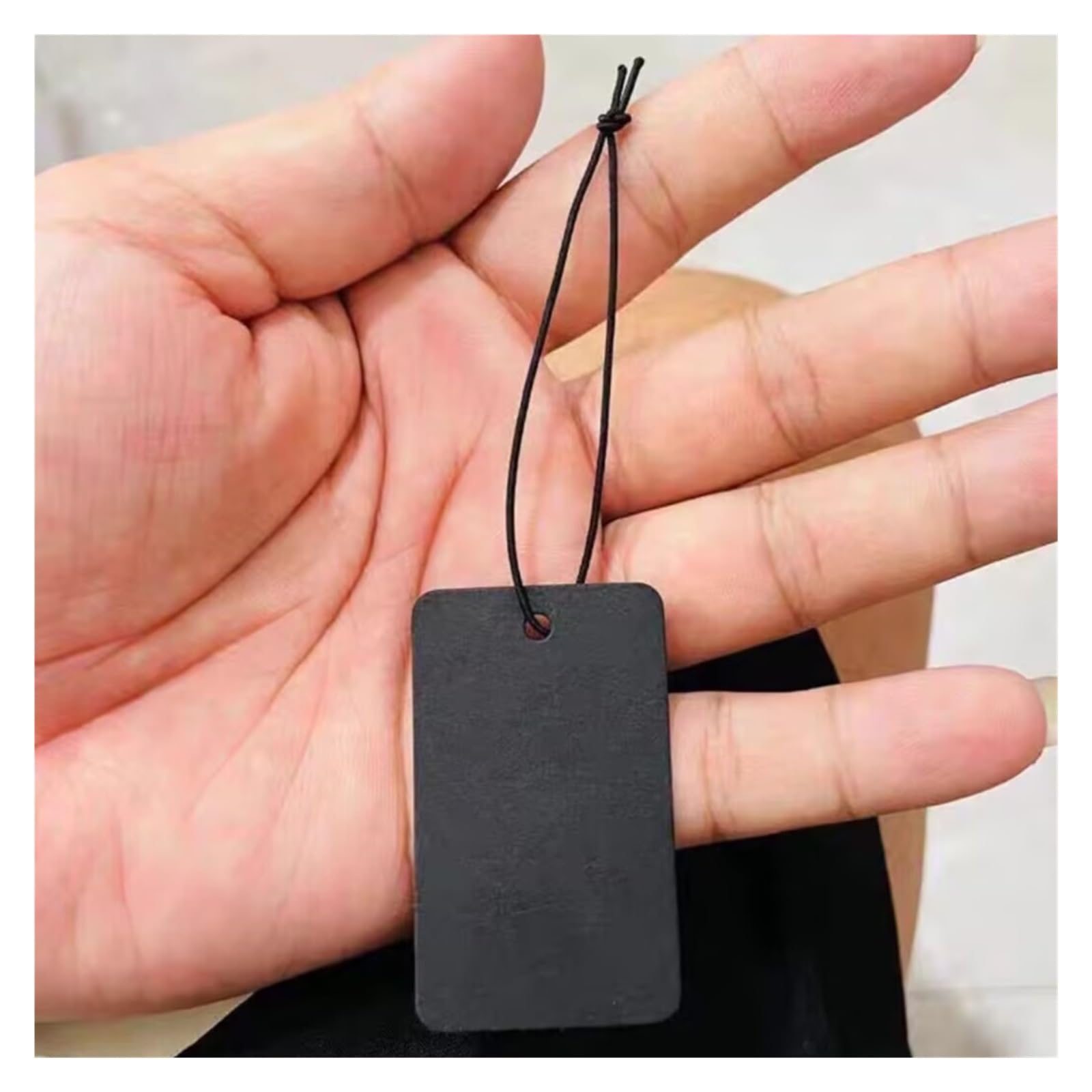 Preisschilder mit Schnur, 500 Stück, 3 x 5 cm, Papier-Preiskarten, Schnur, Etiketten, Blanko-Etikett, Schmuck, Display-Karte, Paket, zum Aufhängen von Preisen
