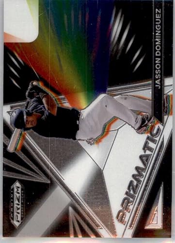 2022 Panini Prizm Draft Picks Prizmatic #15 Jasson Dominguez RC Rookie New York Yankees Baseball Trading Card