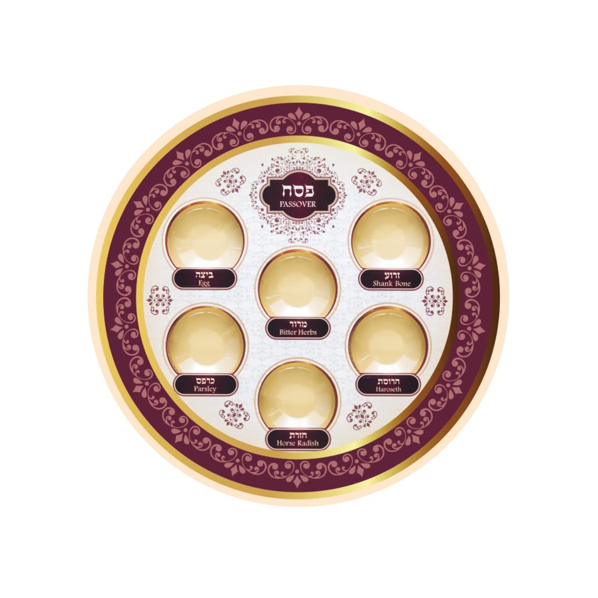 Buy Disposable Passover Seder Paper Plate 9" Plate 24 for Passover
