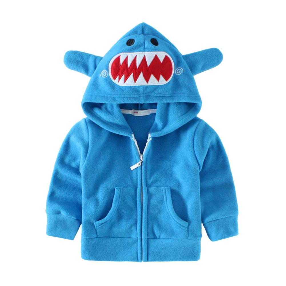 Mud Kingdom Fleece Hoodies Jacket for Boys Girls Full Zipper Long Sleeve Happy Halloween
