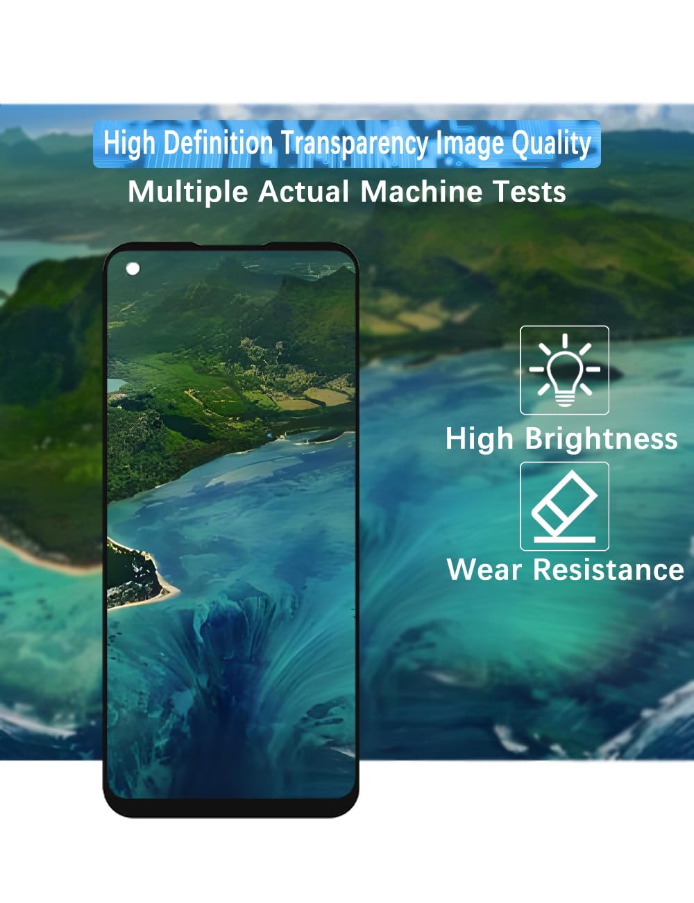 H&LYCYJ Schermo Display per Realme 9 Pro RMX3471 RMX3472 Kit di ricambio LCD con telaio