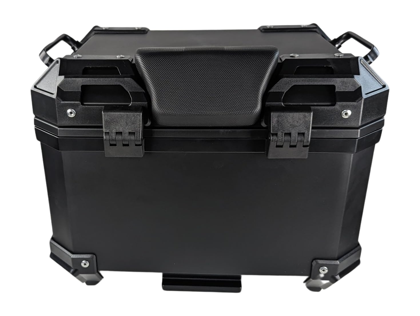 Mlink Baúl de Moto Universal 36L con Respaldo Lumbar ABS Negro Cuadrado Cerradura con Llave Carga Máx 15kg