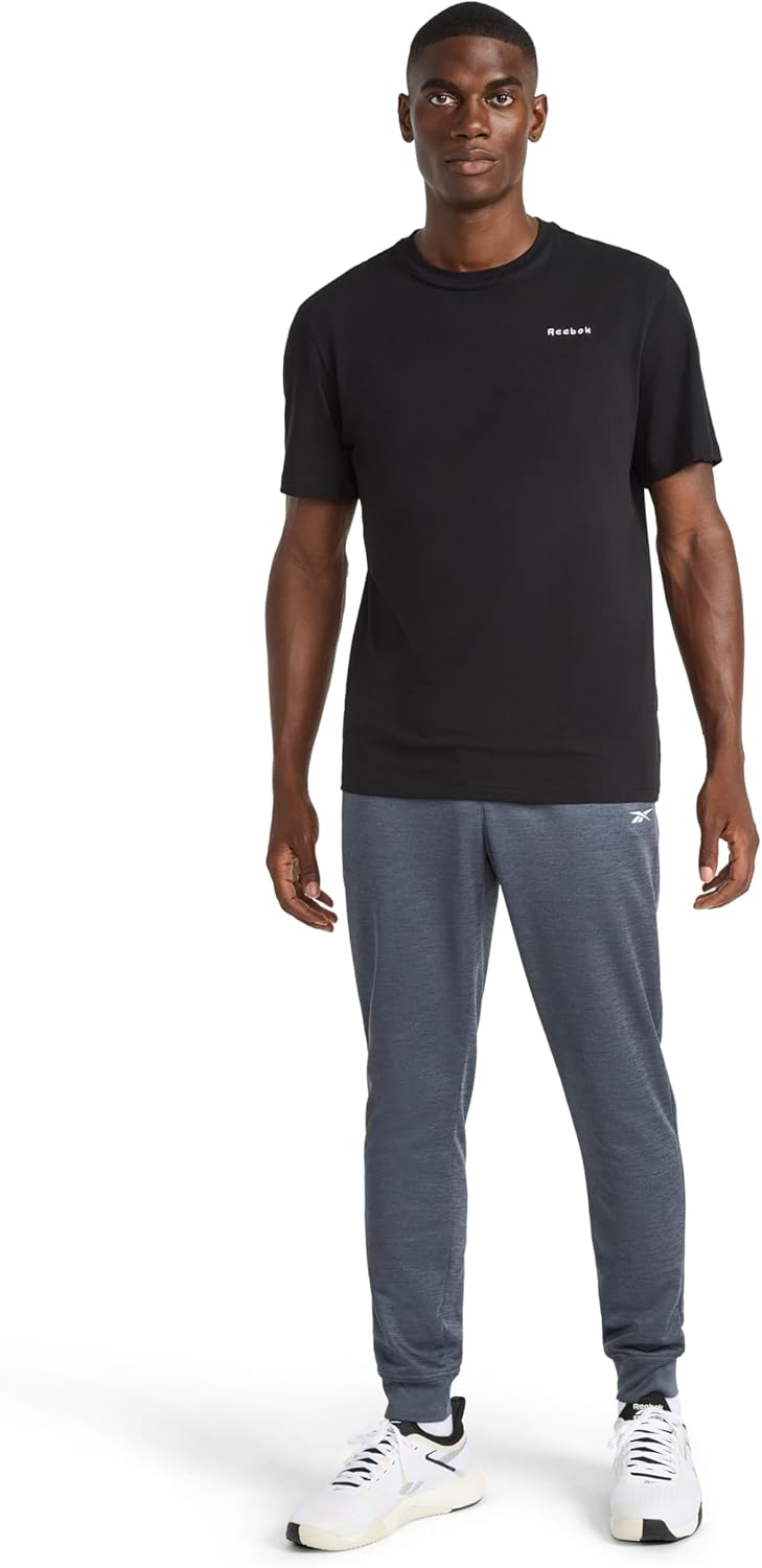 Reebok Mens Campaign Jogger, Standard Fit, 30” Inseam, Lightweight Poly Fabric - Image 3