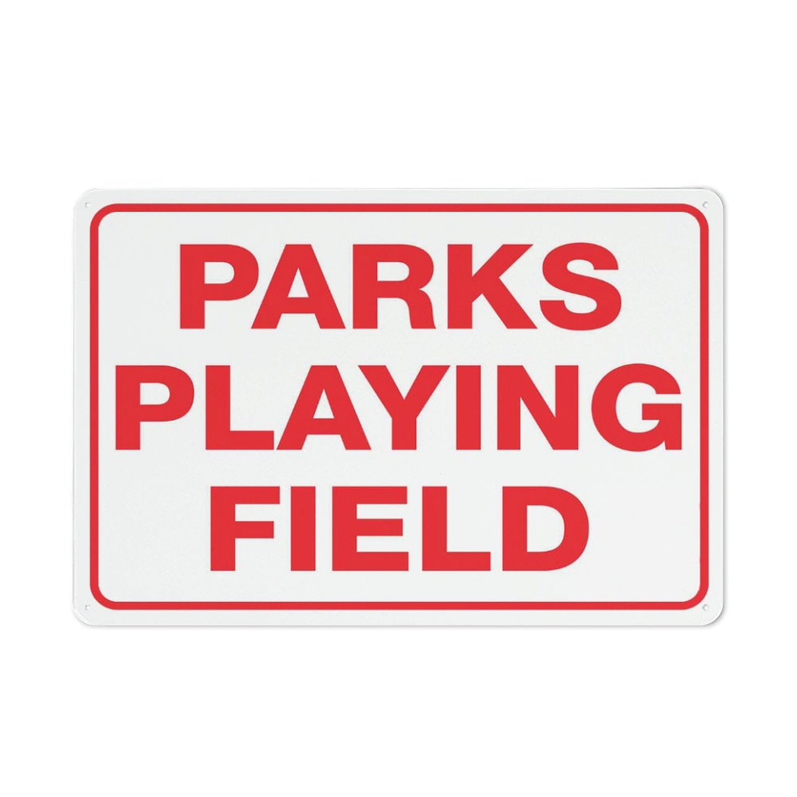 Peiyeety A04 Parks Playing Field Sign Metal Signs 12X8 Inch Rust Free Aluminum,Uv Ink Printing,Durable/Weatherproof Outdoor For Home