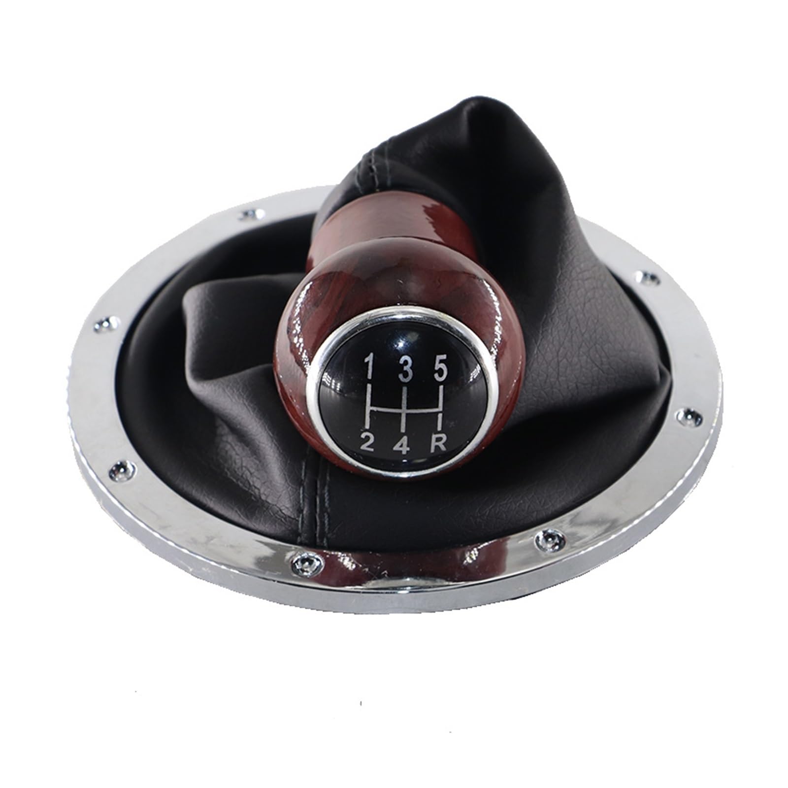 Shift Gear Knob Cover For VW For Gol For Pointer For Saveiro For Parati 2004-2010 5 Speed Gear Shift Knob Lever Shifter Gaiter Boot(12345R type 8)